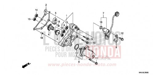 REDUCTION GEAR NC750XDJ de 2018